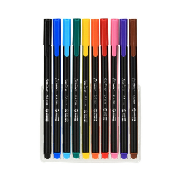 Cienkopisy MemoBe 0,4mm 10 kol.